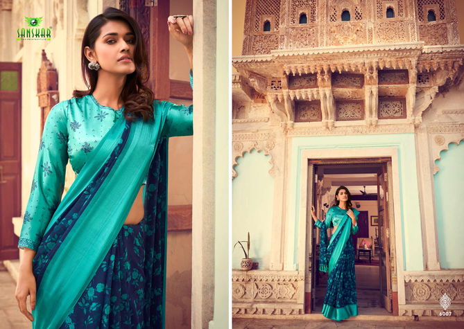 Sanskar Vedika Fancy Ethnic Wear Designer Georgette Saree Collection